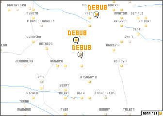map of Debub