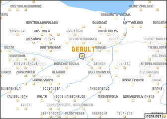 map of De Bult