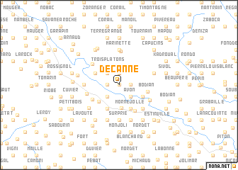 map of Décanne