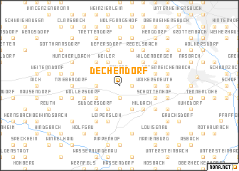 map of Dechendorf