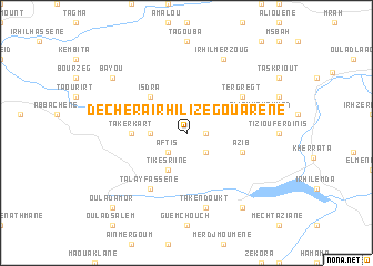 map of Dechera Irhil Izegouarene