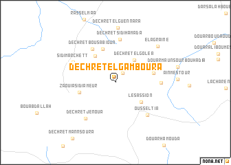 map of Dechret el Gamboura