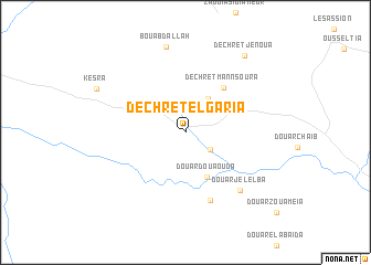 map of Dechret el Garia