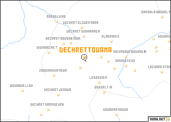 map of Dechret Touama