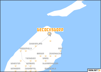 map of De Cocksdorp