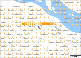 map of Decree Char Bārakhāda