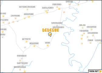 map of Dédegbé