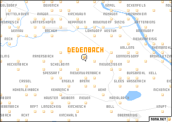 map of Dedenbach