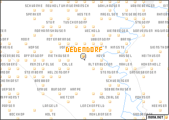 map of Dedendorf