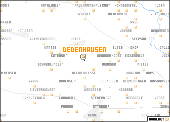 map of Dedenhausen