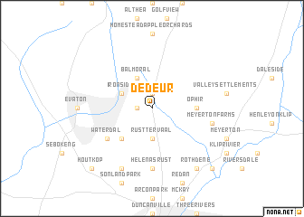 map of De Deur