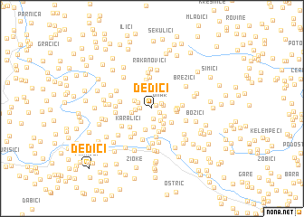 map of Dedići