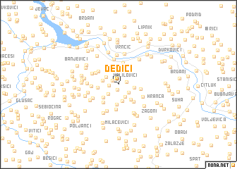 map of Dedići