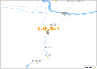 map of Deep Creek