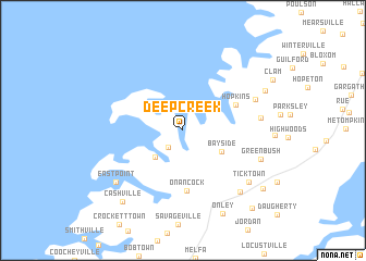 map of Deep Creek