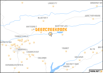 map of Deer Creek Park