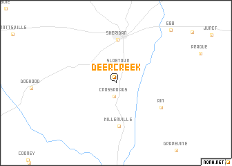 map of Deer Creek