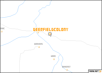 map of Deerfield Colony