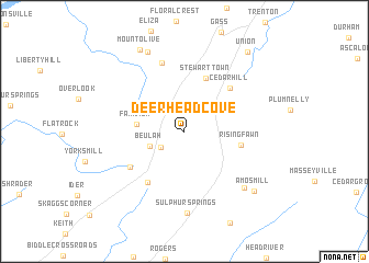 map of Deer Head Cove