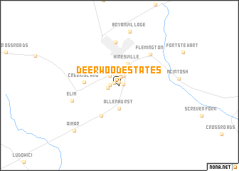 map of Deerwood Estates