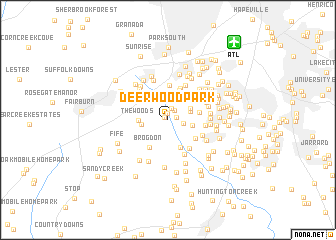 map of Deerwood Park