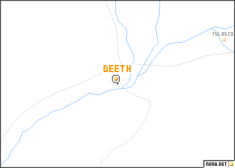 map of Deeth