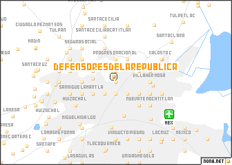 map of Defensores de la República