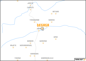 map of Degaga