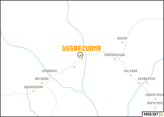 map of Degbé Zuama