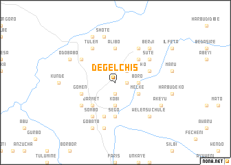 map of Degel Chʼīs