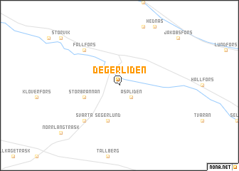 map of Degerliden