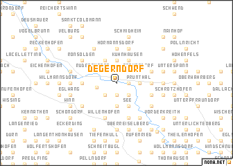 map of Degerndorf