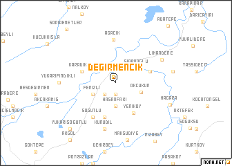 map of Değirmencik