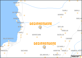 map of Değirmendere