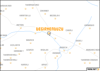 map of Değirmendüzü