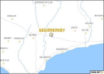 map of Değirmenköy