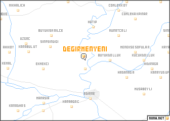 map of Değirmenyeni
