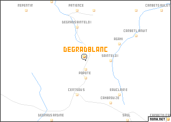 map of Dégrad Blanc