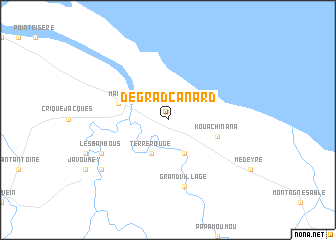 map of Dégrad Canard