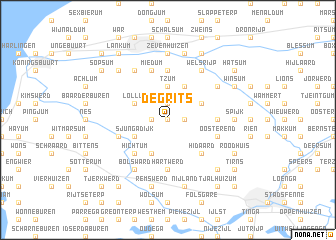 map of De Grits