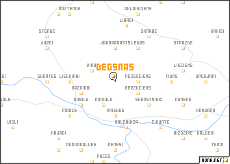 map of Degšņas