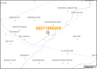 map of Degtyarëvka