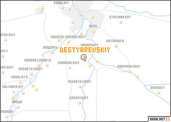 map of Degtyarevskiy