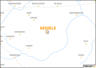 map of Dèguélé