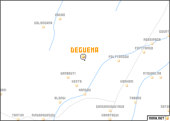 map of Déguéma