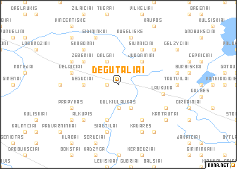 map of Degutaliai