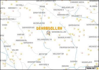 map of Deh ‘Abdollāh