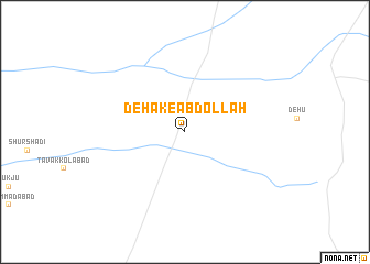 map of Dehak-e ‘Abdollāh