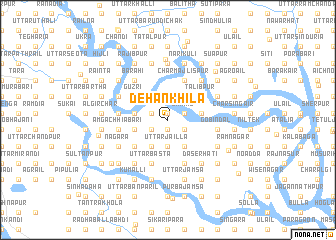 map of Dehānkhila