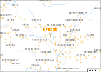 map of Deh Āqā